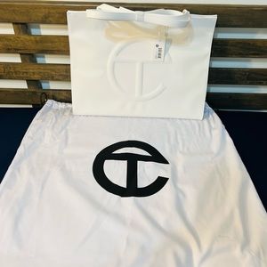TELFAR Large Shopping Bag-White